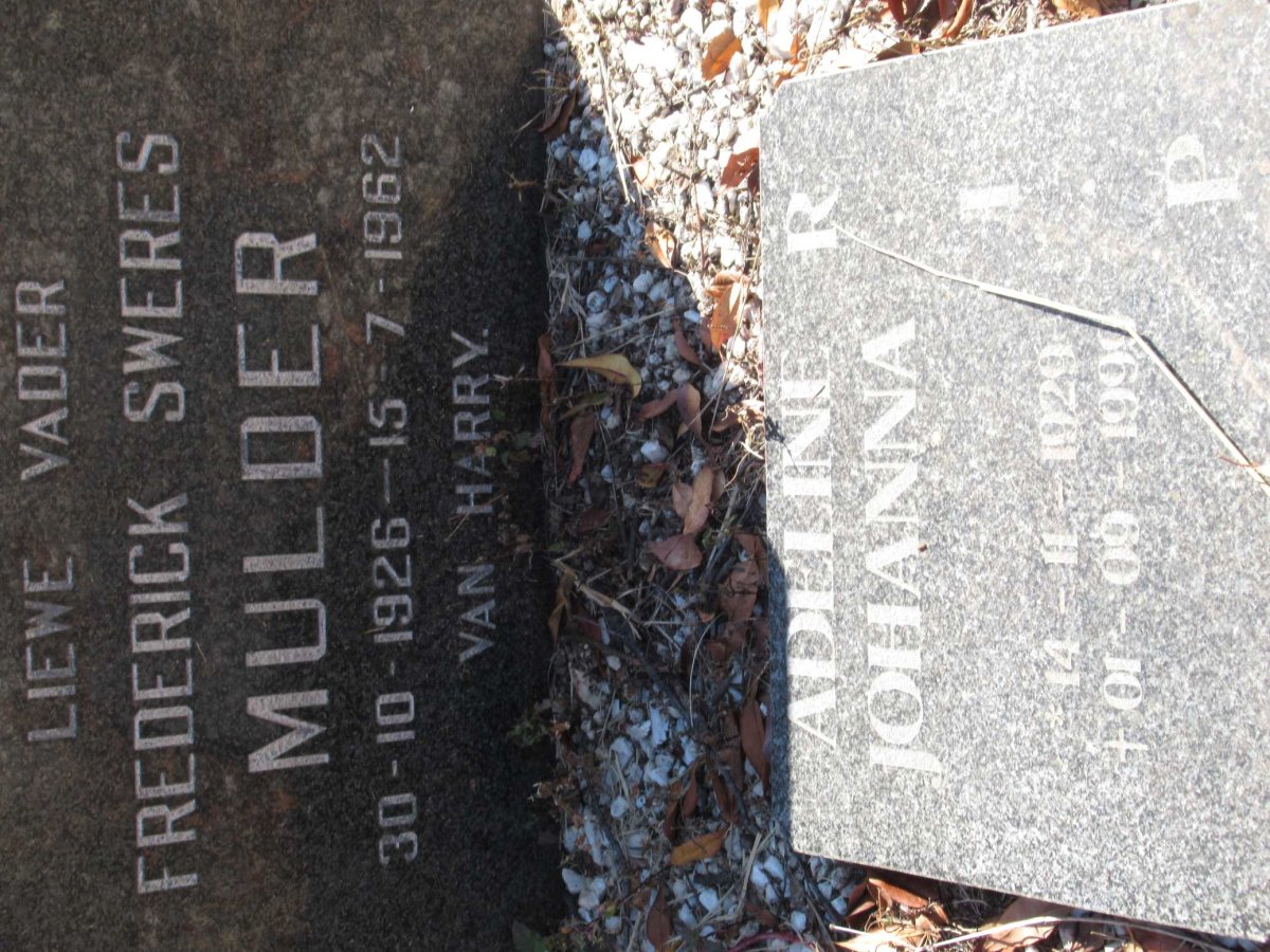 MULDER Adeline Johanna 1929-1999