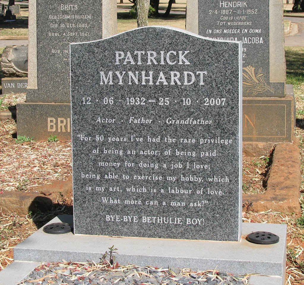 MYNHARDT Patrick 1932-2007