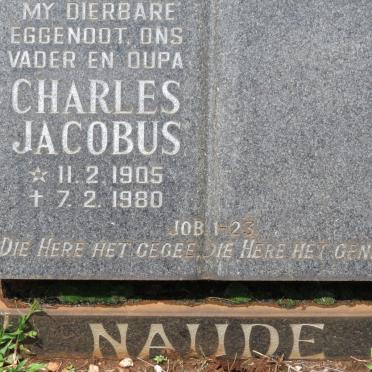 NAUDE Charles Jacobus 1905-1980