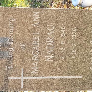 NADRAG Margaret Ann 1946-1976