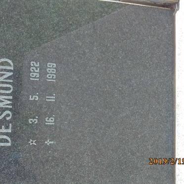 NAUDE Desmond 1922-1989