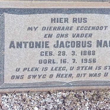 NAUDE Antonie Jacobus 1888-1956