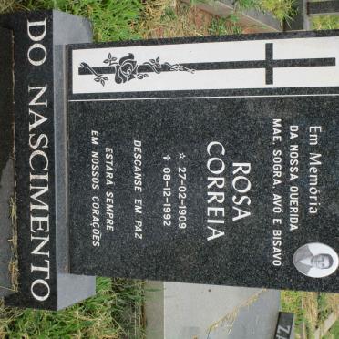 NASCIMENTO Rosa Correia, do 1909-1992