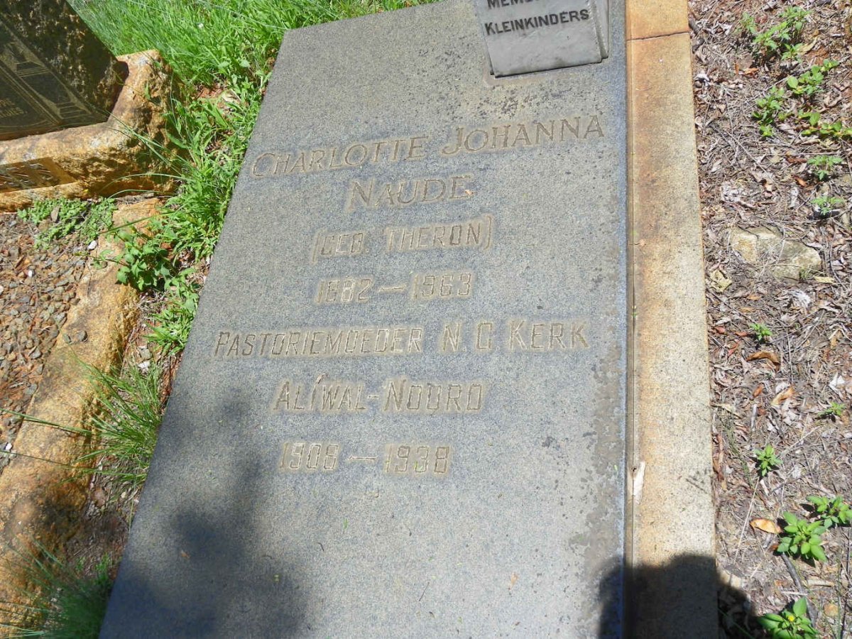 NAUDE Willem Johannes 1879-1949 & Charlotte Johanna THERON 1882-1963