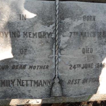 NETTMANN Emily 1881-1949