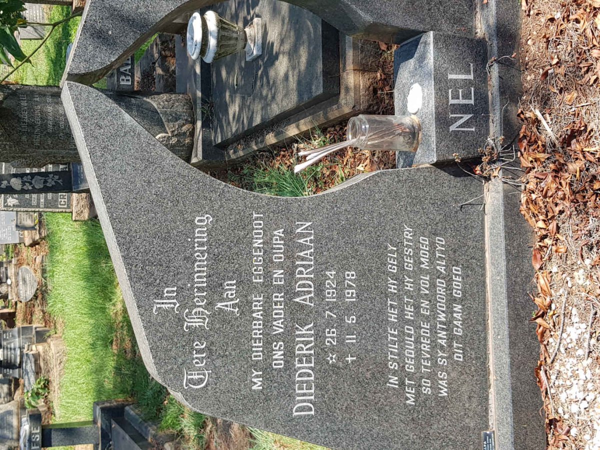 NEL Diederik Adriaan 1924-1978