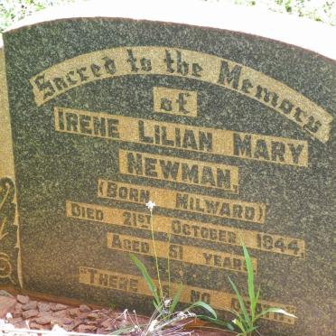 NEWMAN Irene Lilian Mary nee MILWARD -1944