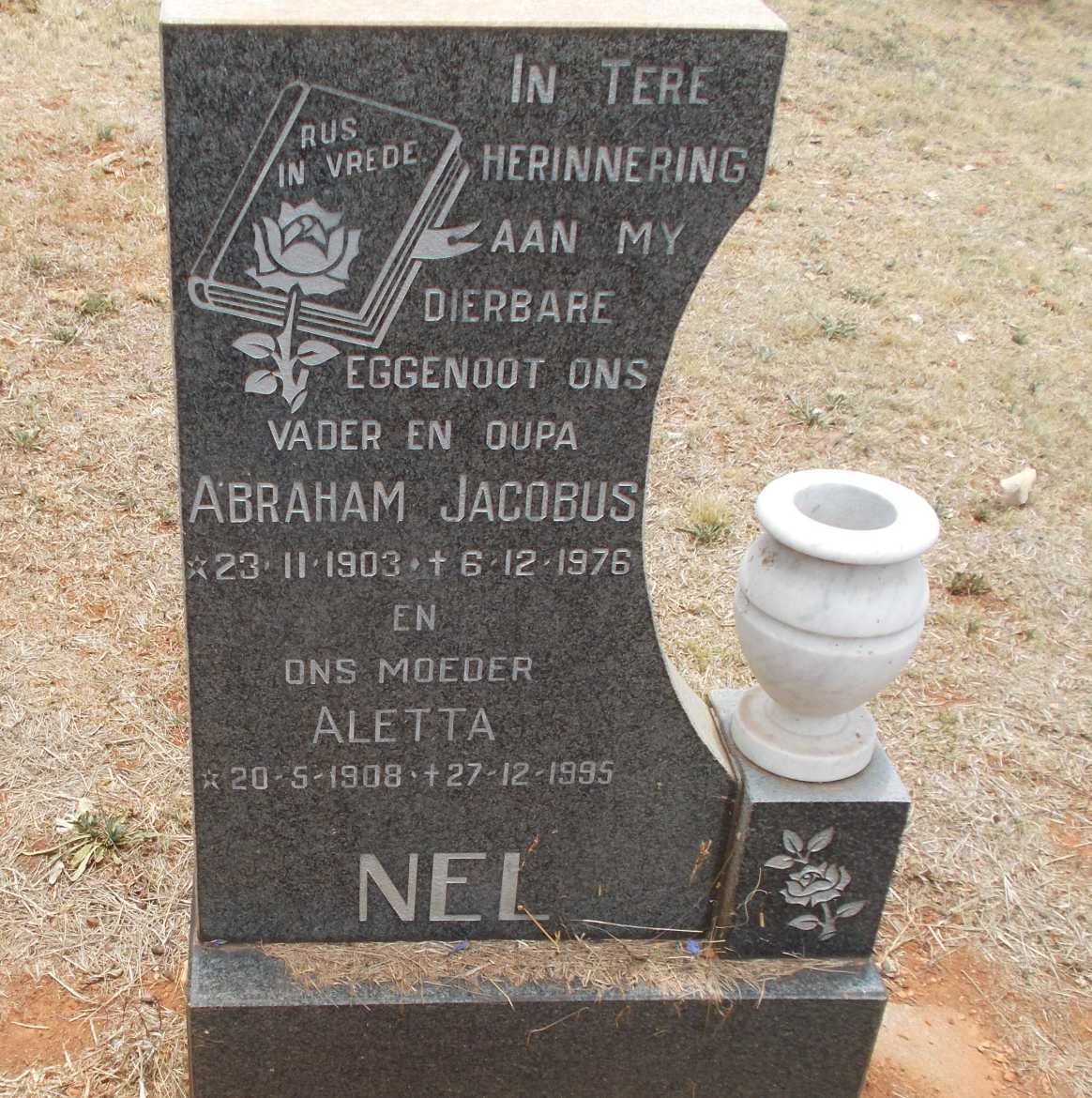 NEL Abraham Jacobus 1903-1976 &amp; Aletta 1908-1995