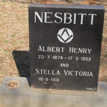 NESBITT Albert Henry 1874-1952 &amp; Stella Victoria 1931-