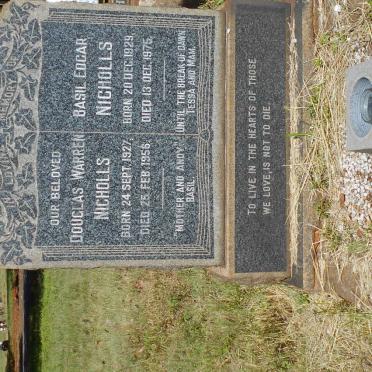 NICHOLLS Douglas Warren 1927-1956 :: NICHOLLS Basil Edgar 1929-1975 :: MAY Archibald -1986