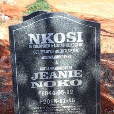NKOSI Jeanie Noko 1944-2018