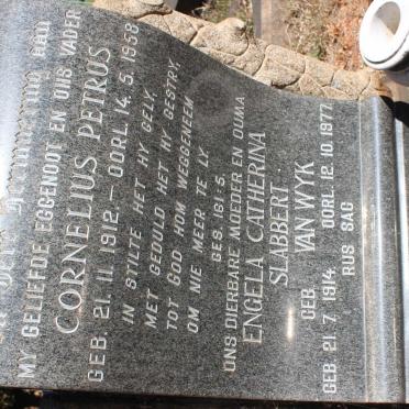 NORTJE Cornelius Petrus 1912-1958 &amp; Engela Catherina Slabbert VAN WYK 1914-1977