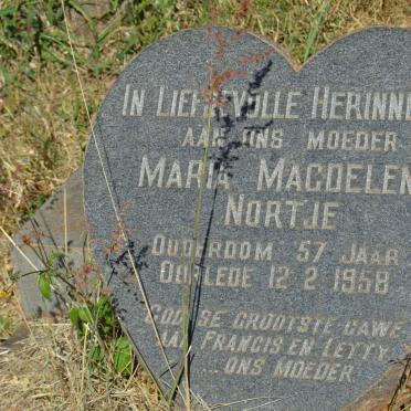 NORTJE Maria Magdelena -1958