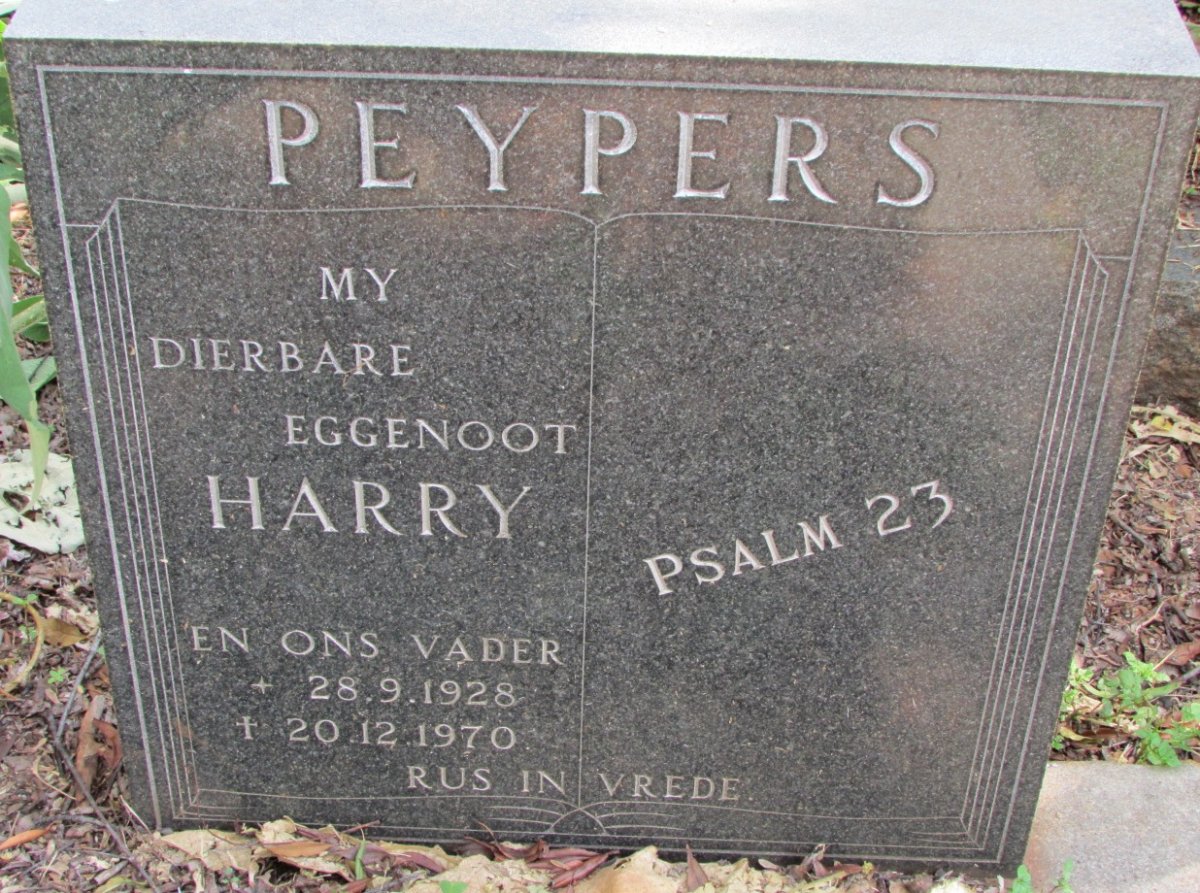 PEYPERS Harry 1928-1970