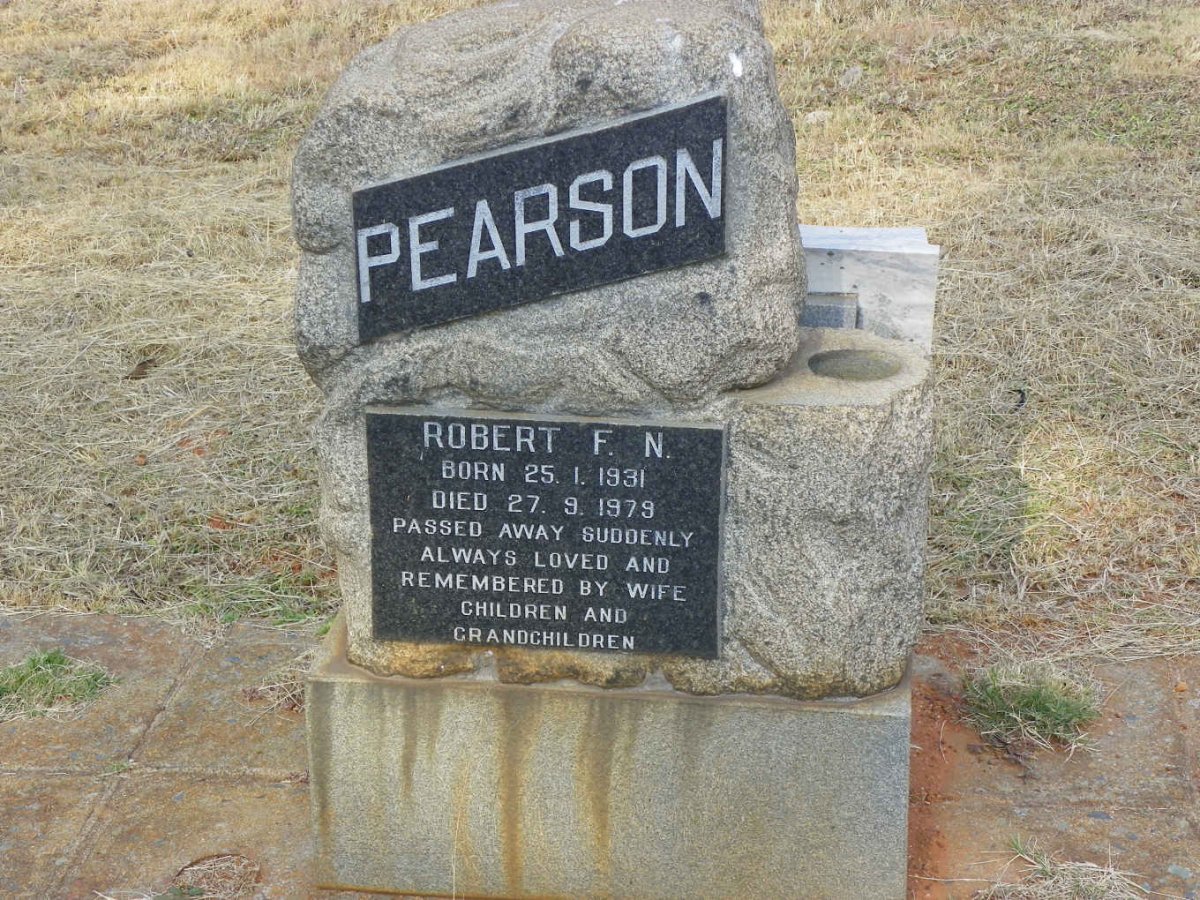 PEARSON Robert F.N. 1931-1979