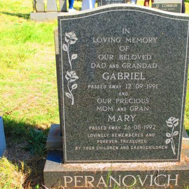 PERANOVICH Gabriel -1991 &amp; Mary -1992