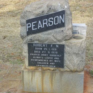 PEARSON Robert F.N. 1931-1979