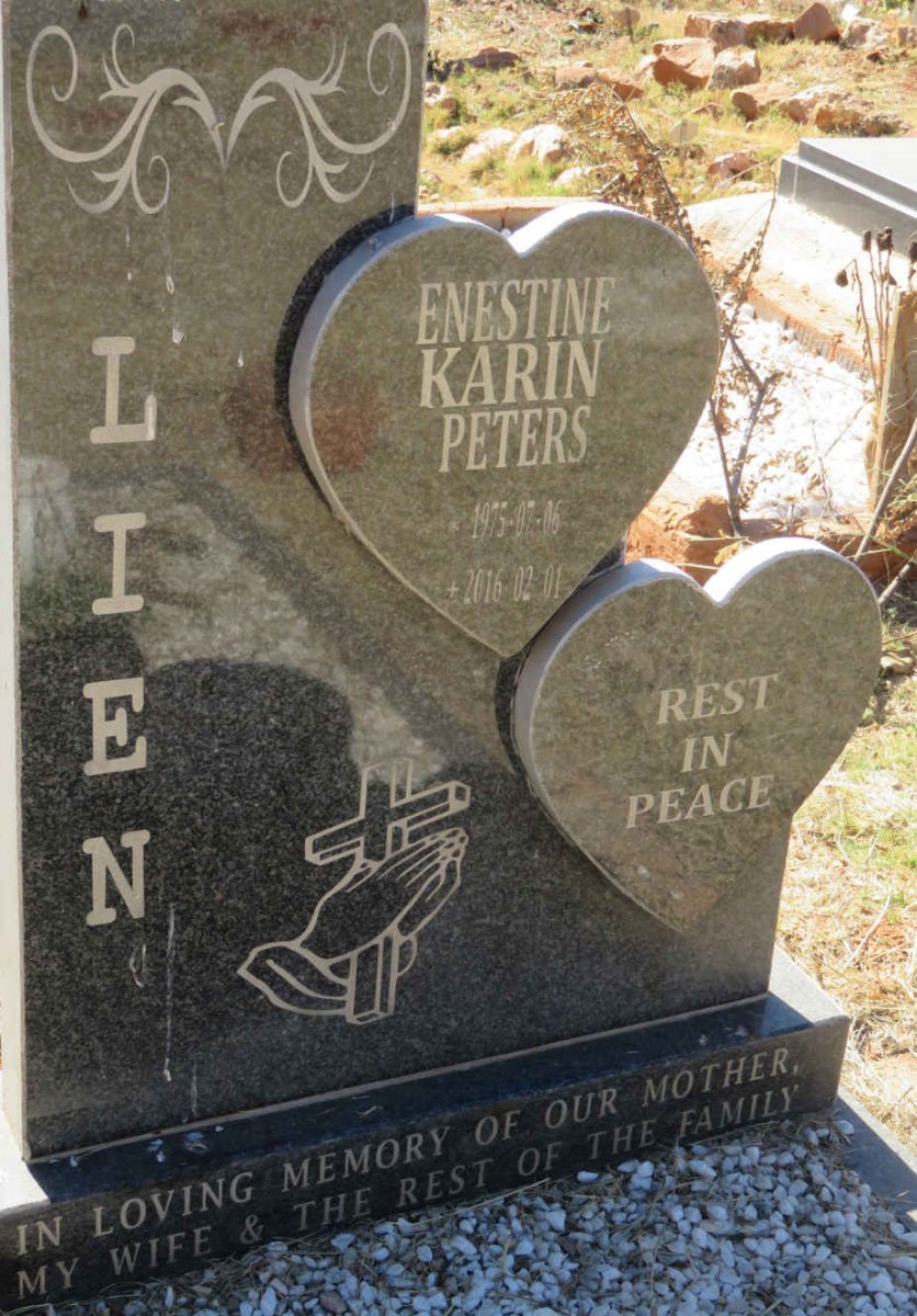 PETERS Enestine Karin 1975-2016