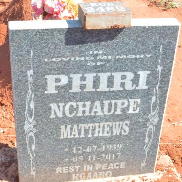 PHIRI Nchaupe Matthews 1939-2017