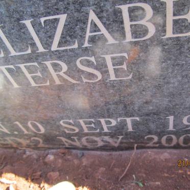 PIETERSE Sarah Elizabeth 1935-2006