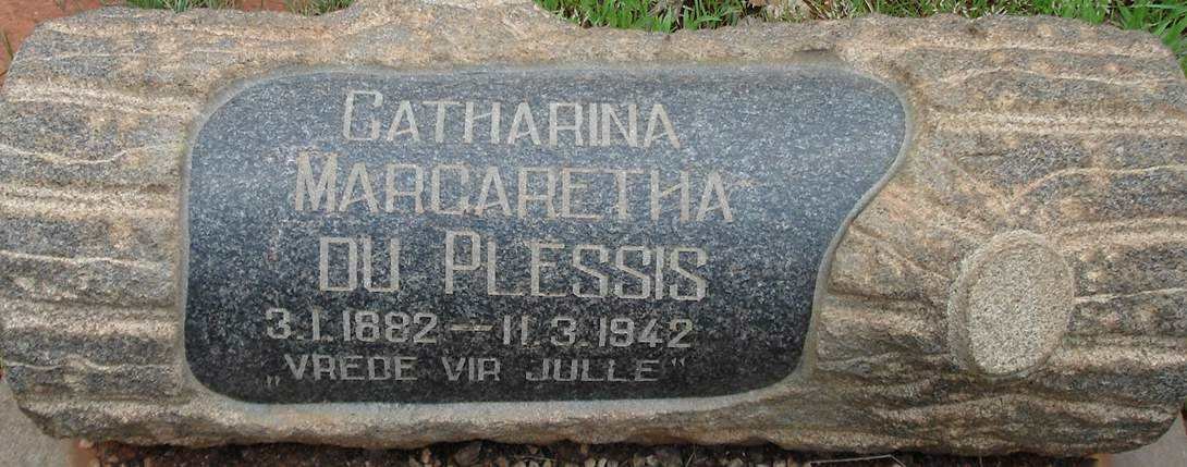 PLESSIS Catherina Margaretha, du 1882-1942