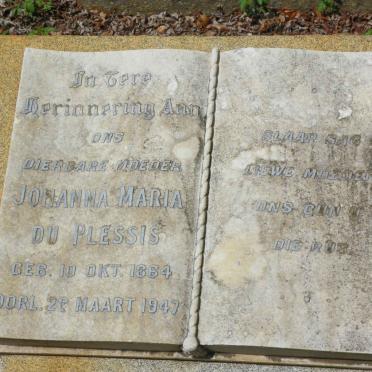 PLESSIS Johanna Maria, du 1864-1947
