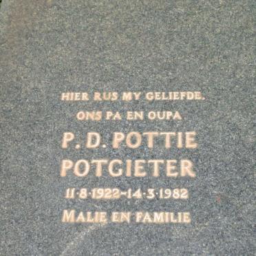 POTGIETER P.D. 1922-1982