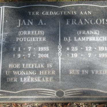 POTGIETER Jan A. 1935-2001 :: LAMPBRECHTS D.J. 1915-1999