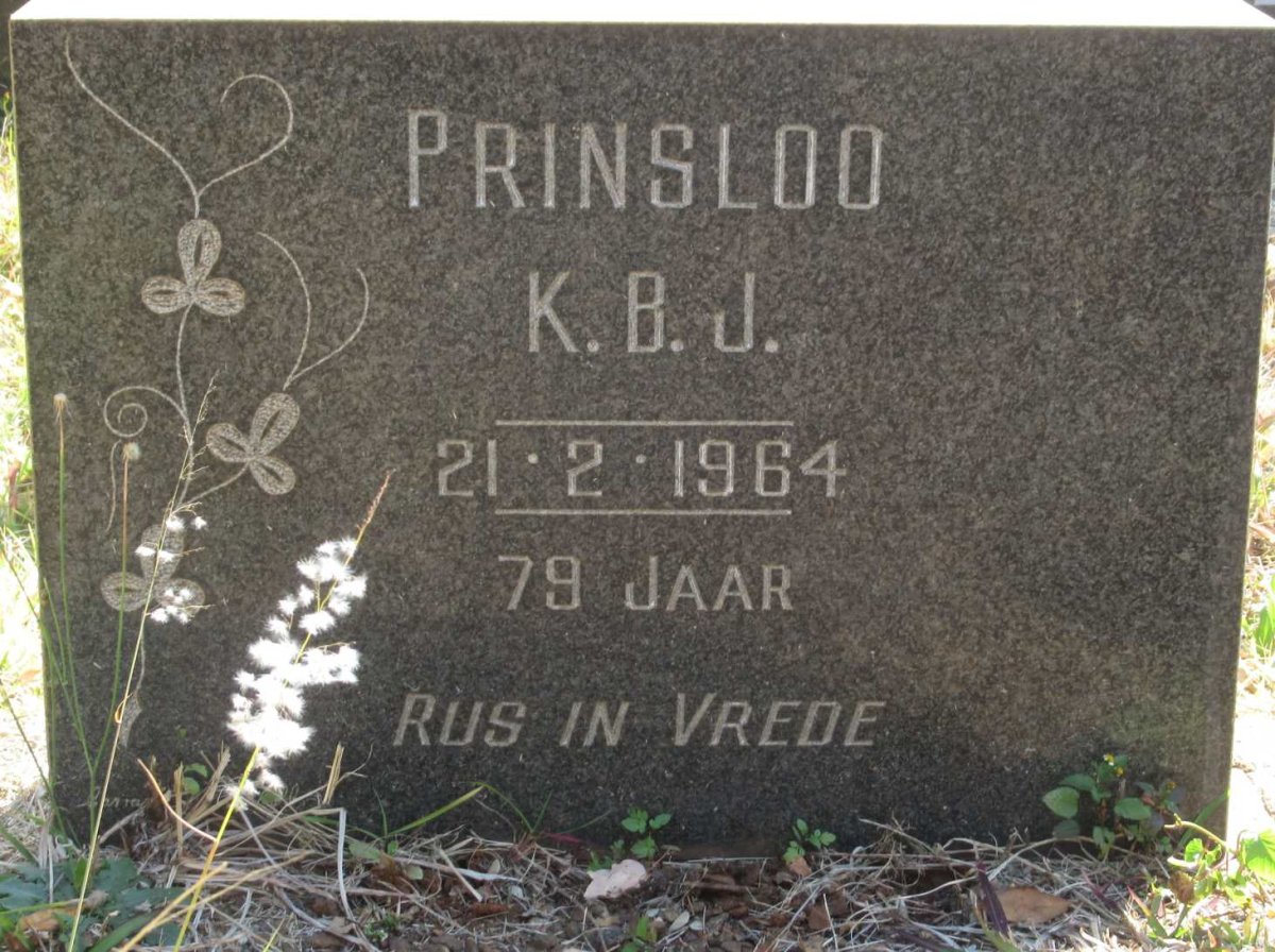 PRINSLOO K.B.J. -1964