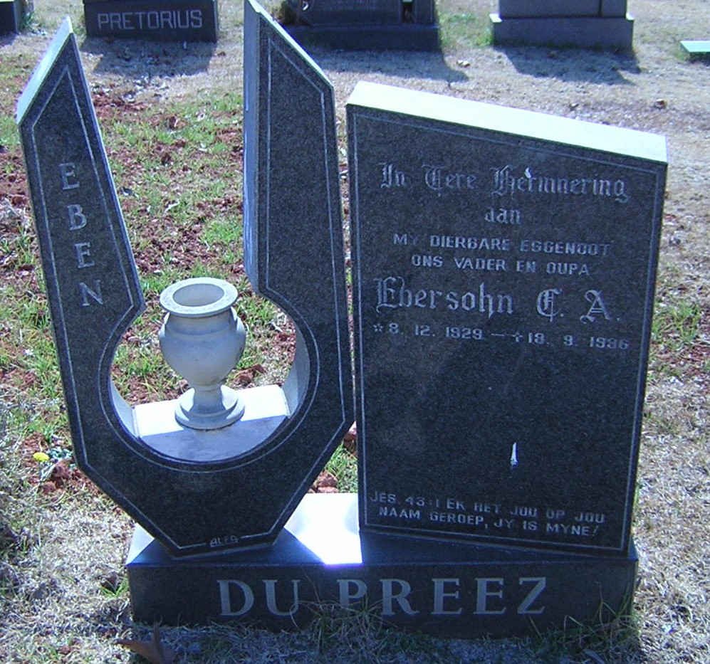 PREEZ Ebersohn C.A., du 1929-1986