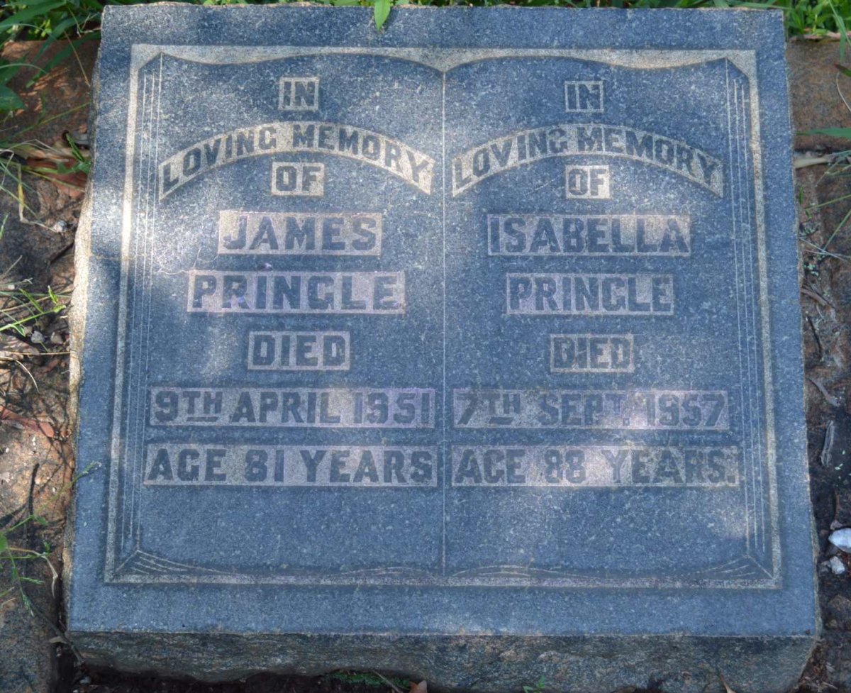 PRINGLE James -1951 &amp; Isabella -1957