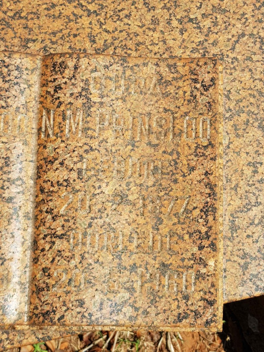 PRINSLOO N.M. 1877-1960 &amp; M.J. 1884-1960