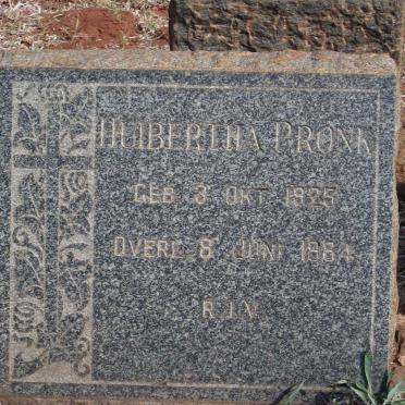 PRONK Huberina 1925-1964