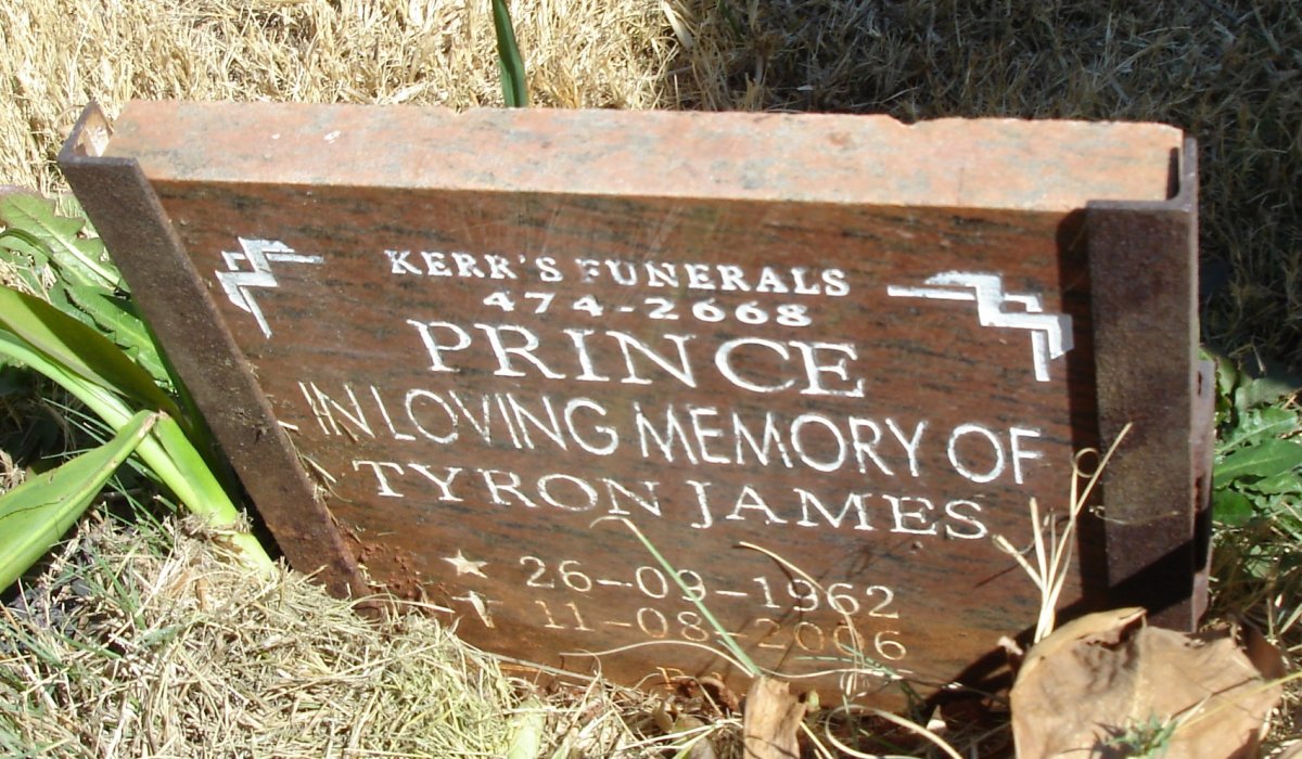 PRINCE Tyron James 1962-2006