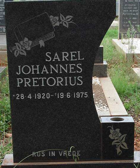 PRETORIUS Sarel Johannes 1920-1975