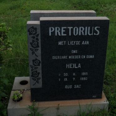 PRETORIUS Heila 1915-1990