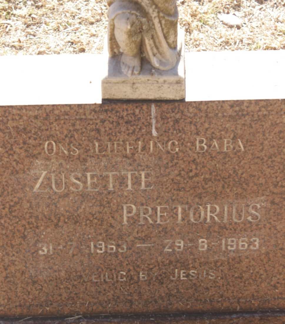 PRETORIUS Zusette 1963-1963