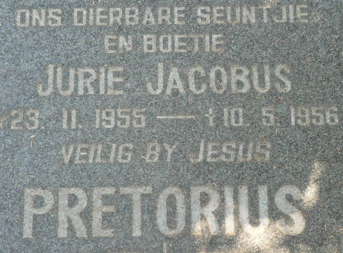 PRETORIUS Jurie Jacobus 1955-1956