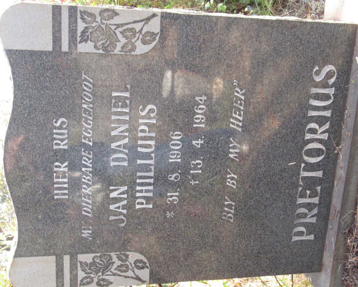 PRETORIUS Jan Daniel Phillupis 1906-1964