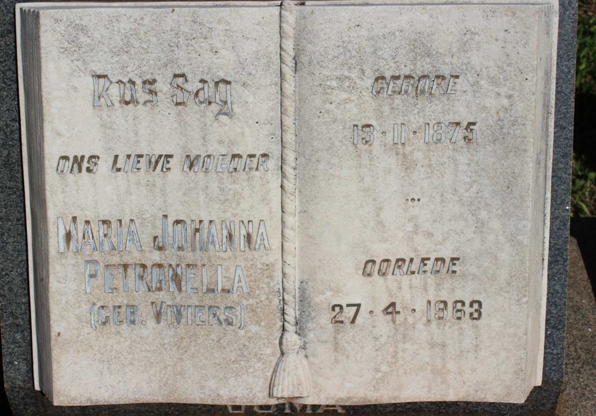PRETORIUS Willem Francois 1872-1958 &amp; Maria Johanna Petronella VIVIERS 1875-1963