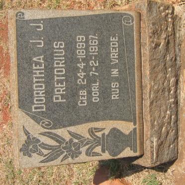 PRETORIUS Dorothea J.J. 1899-1967