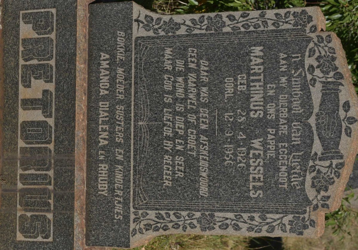 PRETORIUS Marthinus Wessels 1926-1956
