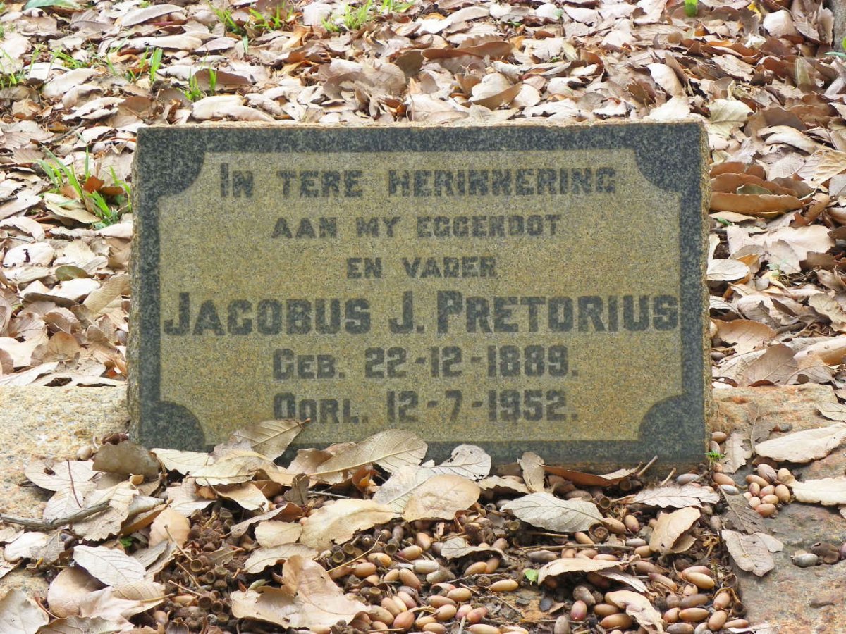PRETORIUS Jacobus J. 1889-1952