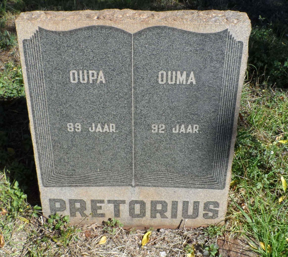 PRETORIUS Oupa &amp; Ouma