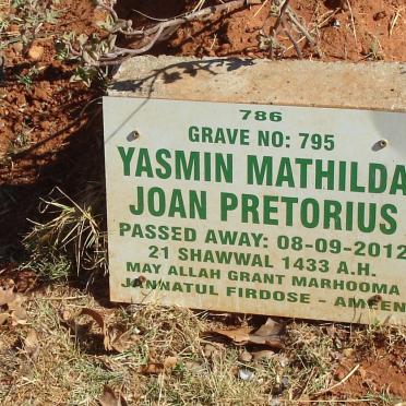 PRETORIUS Yasmin Mathilda Joan -2012