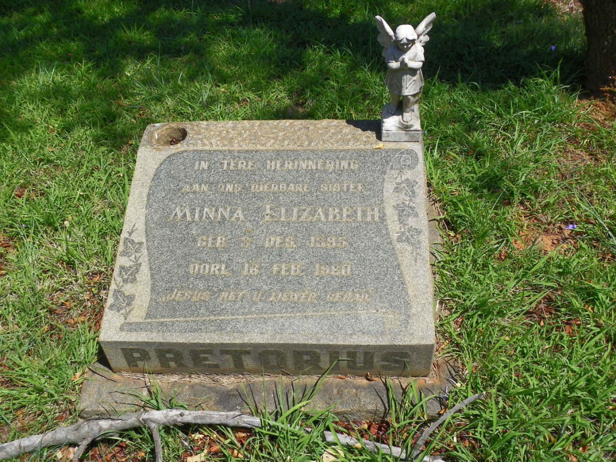 PRETORIUS Minna Elizabeth 1895-1960