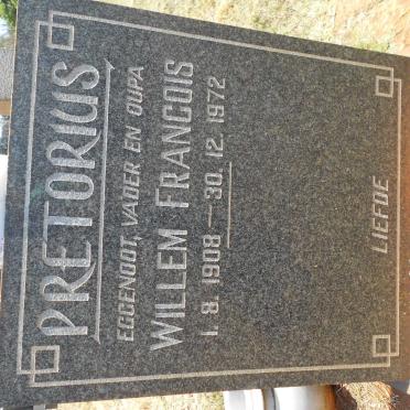 PRETORIUS Willem Francois 1908-1972
