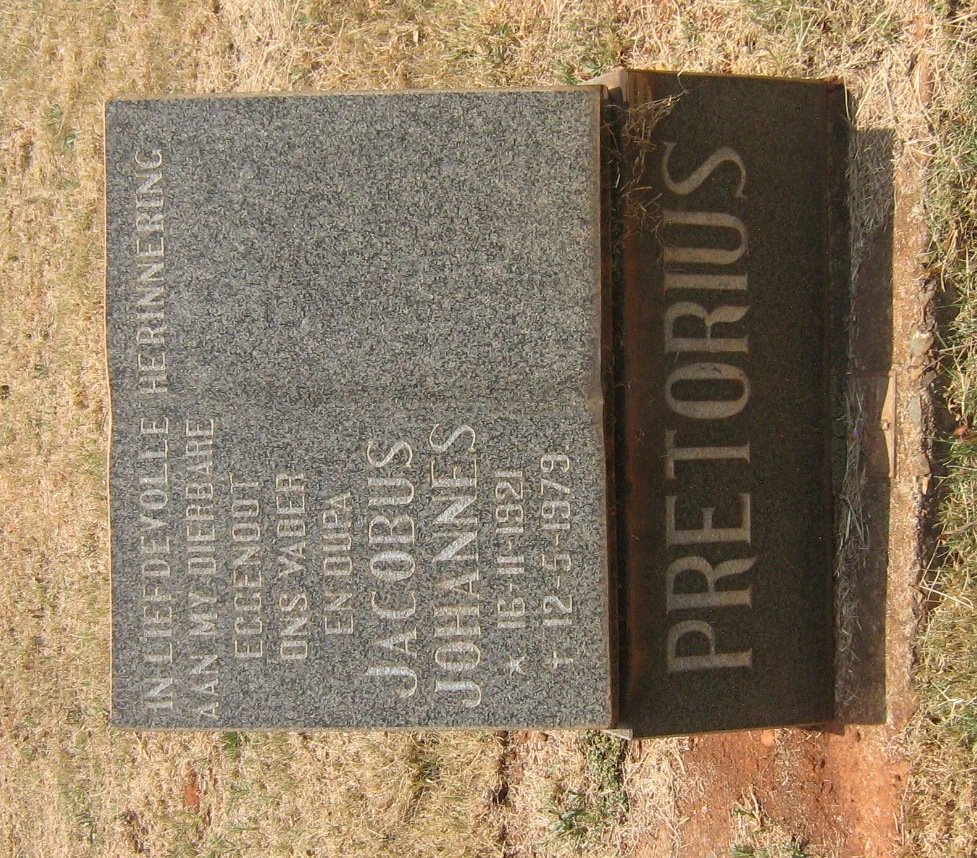 PRETORIUS Jacobus Johannes 1921-1979