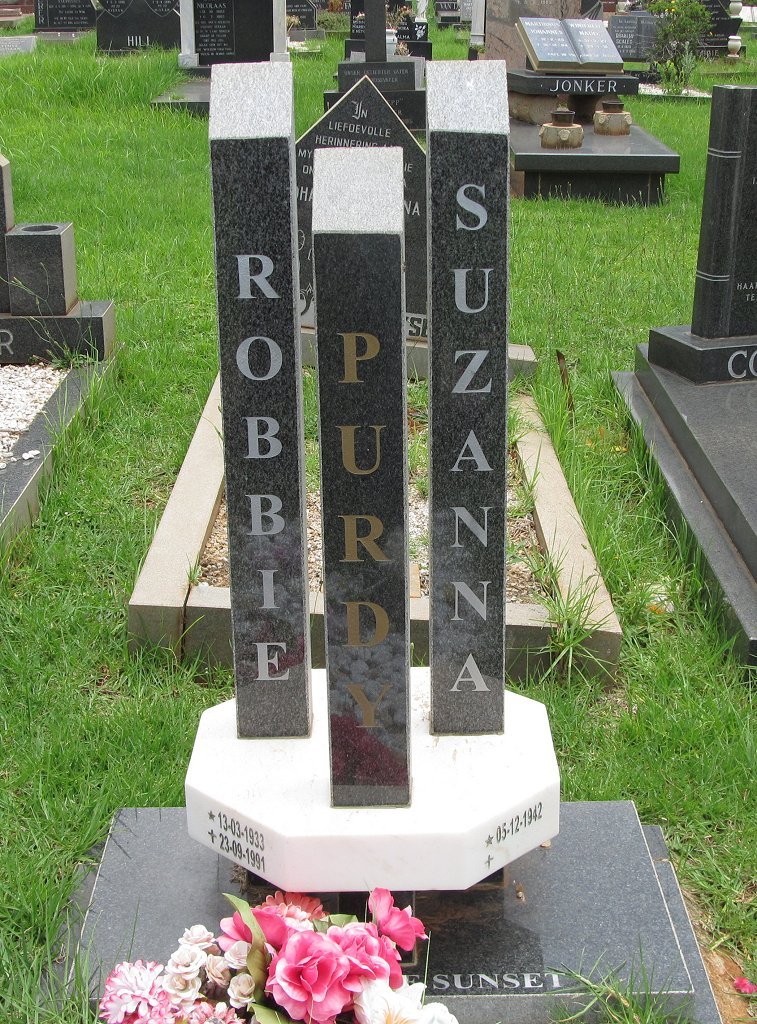 PURDY Robbie 1933-1991 &amp; Suzanna 1942-