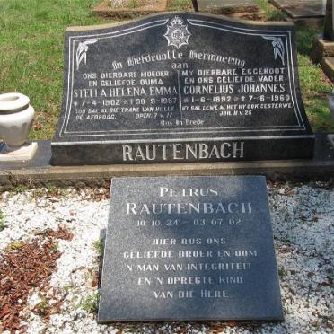 RAUTENBACH Cornelius Johannes 1892-1960 &amp; Stella Helena Emma 1902-1987 :: RAUTENBACH Petrus 1924-2002